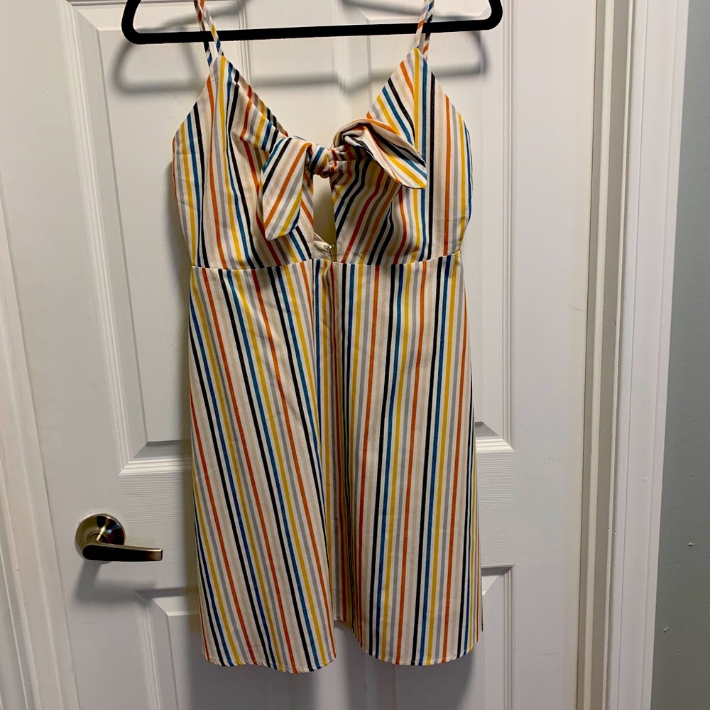 Keyhole cut out mini dress